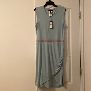 BCBG MAXAZRIA SIZE LARGE BLUE DRESS